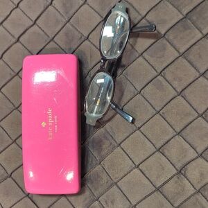 Kate Spade Eye Wear with case. Good used condition. Has prescription lens